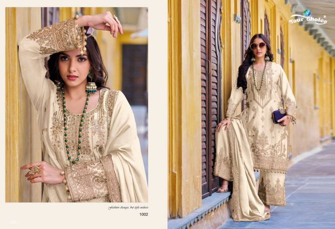 Asim Jofa By Your Choice Pure Chinon Embroidery Designer Salwar Kameez Wholesalers In Delhi
